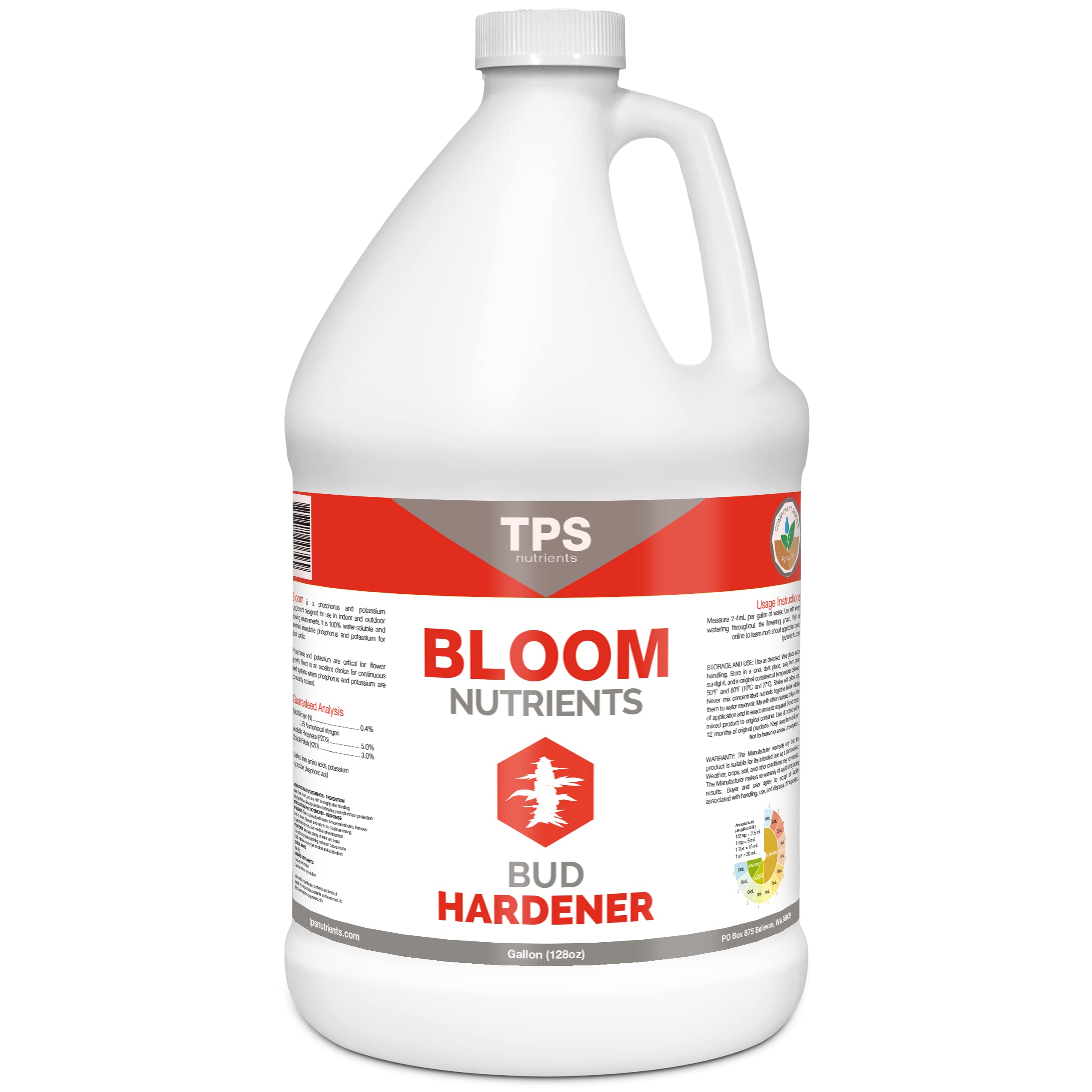 True Bloom Bud Builder Plant Nutrient Supplement, Triggers Fast Flowering Gallon (128 oz)