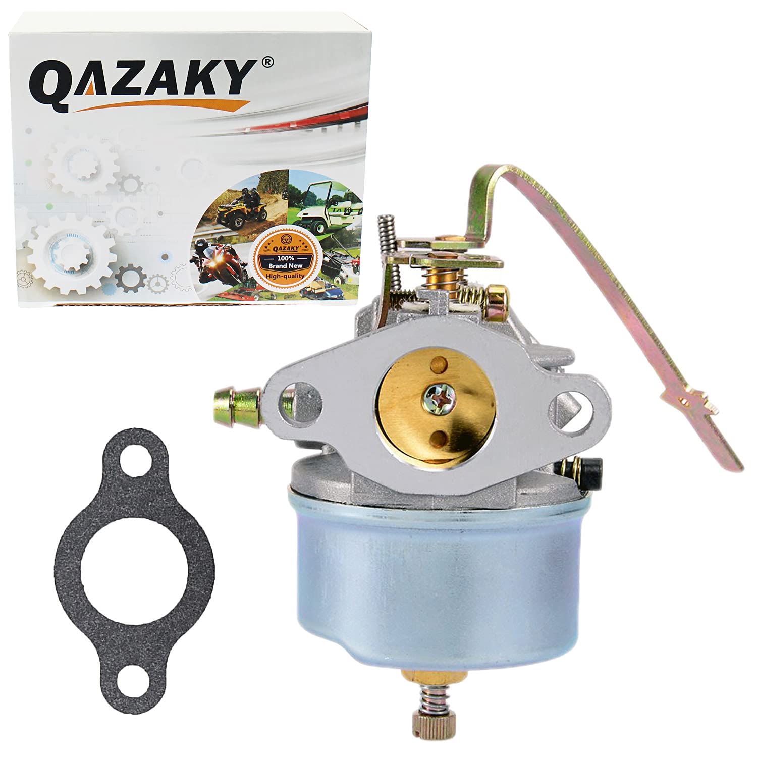 QAZAKY Vergaser Für Tecumseh Motoren | Passt Für 631826, H60-75210H Uvm. | Mit Einstellschrauben & Dichtung