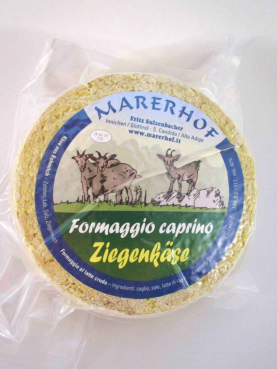 Südtiroler Ziegenkäse Marerhof ca. 600 gr.