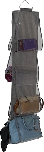 Miniatura 5 de Household Essentials 66490 - Organizador de almacenamiento de bolso colgante de lino con 8 bolsillos