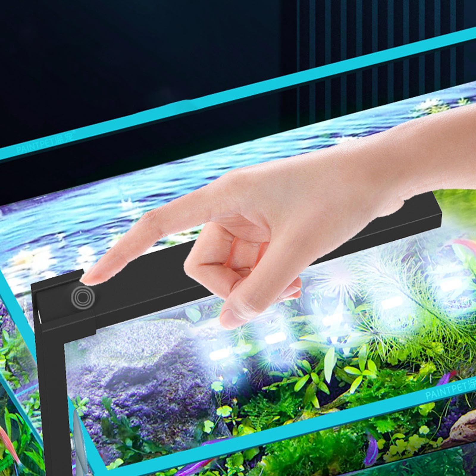 Set di 10 luci LED per acquario, piccole luci per acquario, per acquari d'acqua dolce