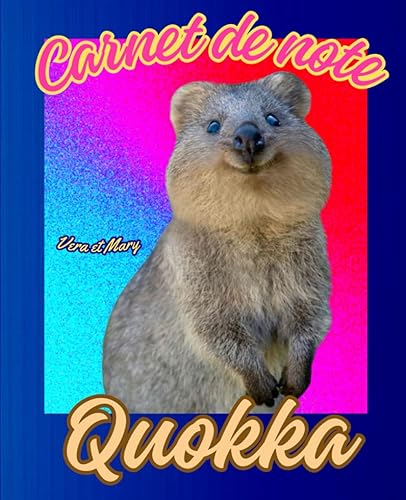 Carnet de note: Carnet de note Quokka , carnet de note marsupial , carnet de note animaux , 110 pages lignées , 19,05 cm x 23,50 cm , cahier de note