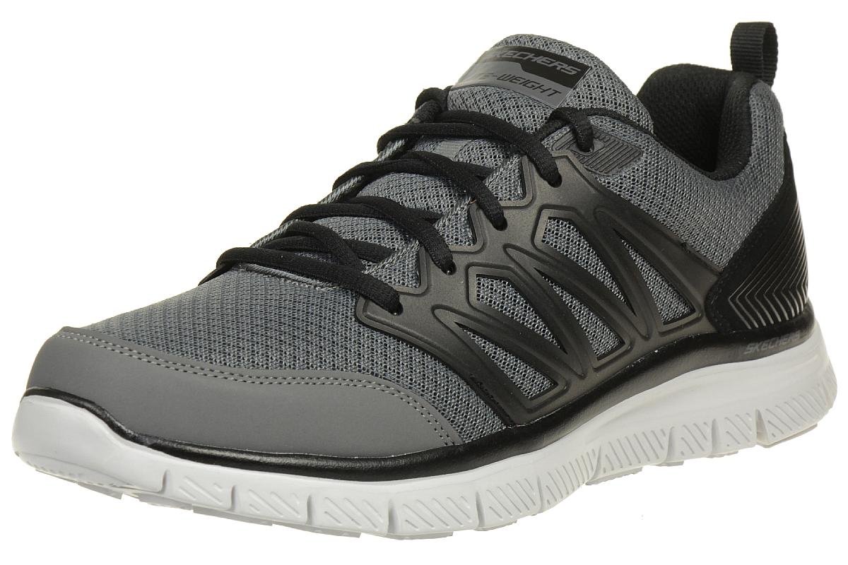 SkechersSport Men's Flex Advantage 1.0 Sheaks Fashion Sneaker, Grau, 43.5 EU