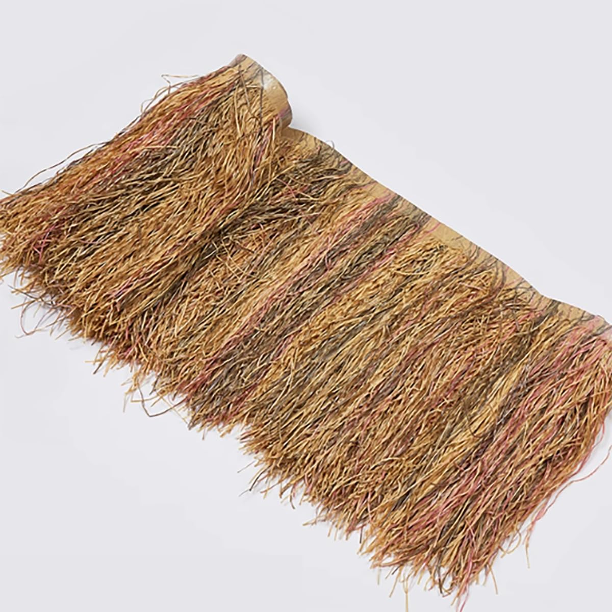 Ice silk outdoor Tiki Straw Roof Thatch material palm thatch roofing artificial thatched leaf Party Decorations Roll Palm Straw Thatch Roof for Garden Tiki Bar Hut Grass Width(Size:10m/32.8ft,Color:B)