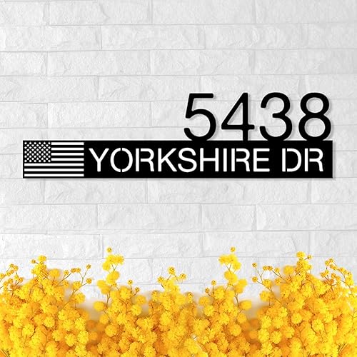 Miniatura 5 de Personalized House Address Numbers Metal Sign  Custom Home Street Number Gate Fence or Front Door Plaque  Realtor Closing Gift  Outdoor Metal Number