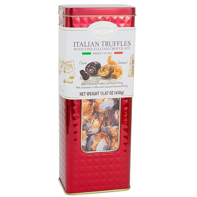 Delicia Italian Truffles with Fine Italian Chocolate cocoa