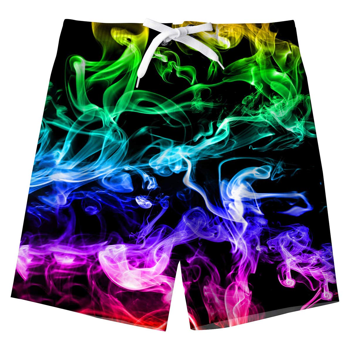 Freshhoodies Spodenki chłopięce kostium chłopca pływanie szorty dla dzieci fajne śmieszne 3D z nadrukiem Boardshorts, 5-14 lat