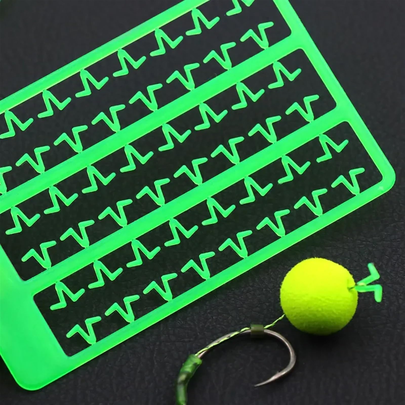 10 Tarjetas Línea de Pesca Extensión de Cabello Cuentas de Tope Aparejo de Carpa Cebo Boilie Tapones for Pesca Accesorios de Línea de Anzuelo de Carpa Aparejos Pesca en Barco Herramienta de Pesca Pesc