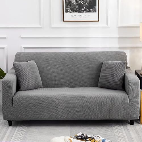 Miniatura 2 de LC&QS Stretch Sofa Cover Slipcover, Terylene Anti-Slip Soft Couch Sofa Cover, with Soft Elastic Furniture Protector for Dog, KidsJacquard Small