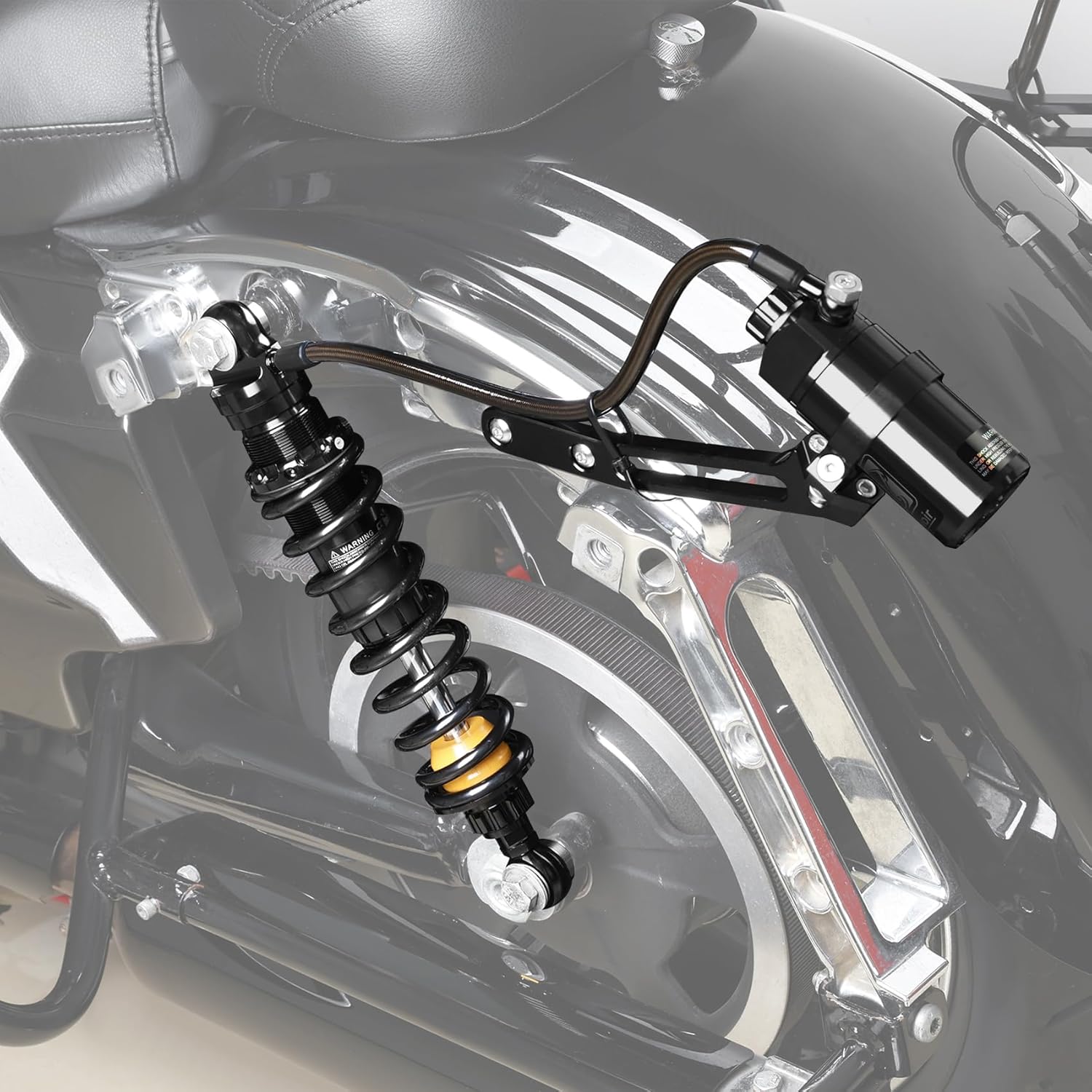 TCMT Motorcycle Remote Reservoir Rear Suspension Shock Absorber Fit For Harley Touring 2014-2025 Road Glide Road King Street Glide
