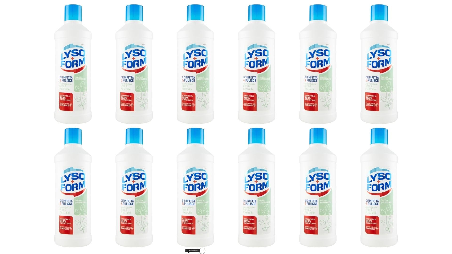 Lysoform - Limpiador de suelos para gres porcelánico y baldosas, 1,1 L, limpiador para superficies delicadas, ayuda a los alérgenos, fragancia biodegradable, incluye llavero Italy Shop Service
