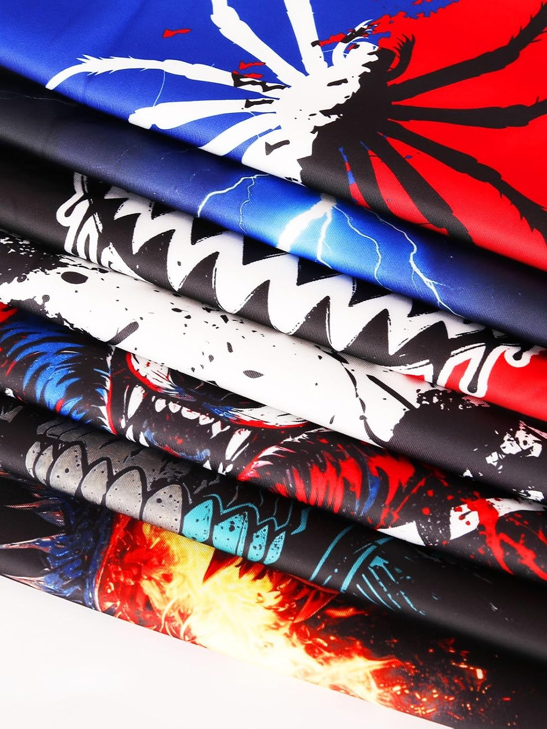Mens Graphic Hoodies Sweatshirt, Wolf Spider Camo Anime Cool Pullover image 4