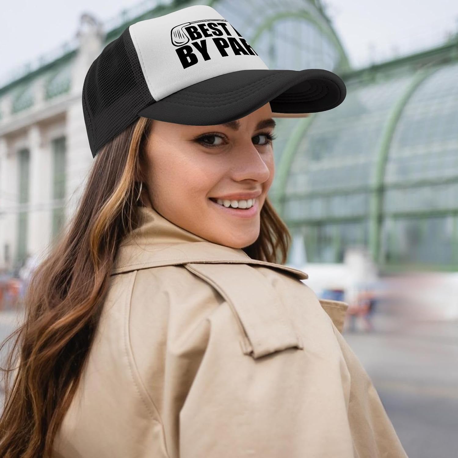 Best Dad by Par Trucker Hats Outdoor Caps for Grandma - Image 4