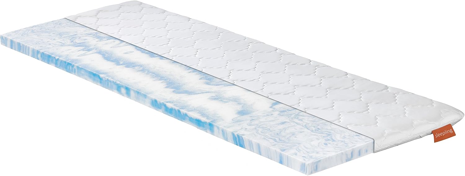 MKS 2-in-1 Gel Topper 120x200cm - Wende-Matratzentopper Mit H3 & H4 Härtegraden