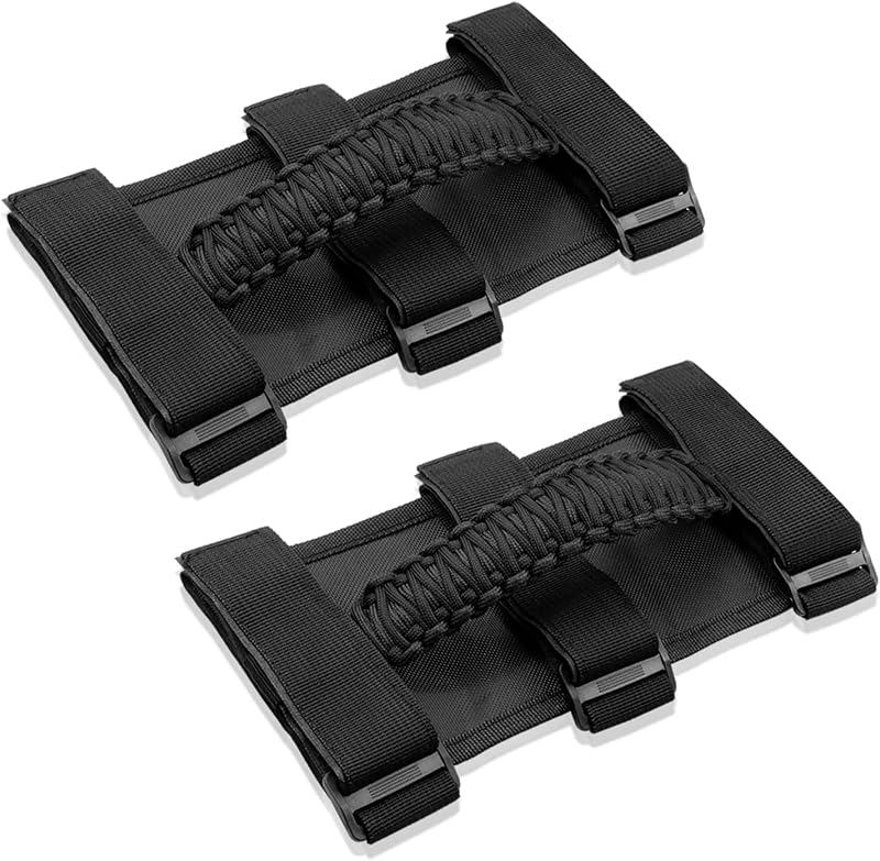 Alças de Apoio para Santo Antônio Bentolin Pretas para Jeep Wrangler – Par