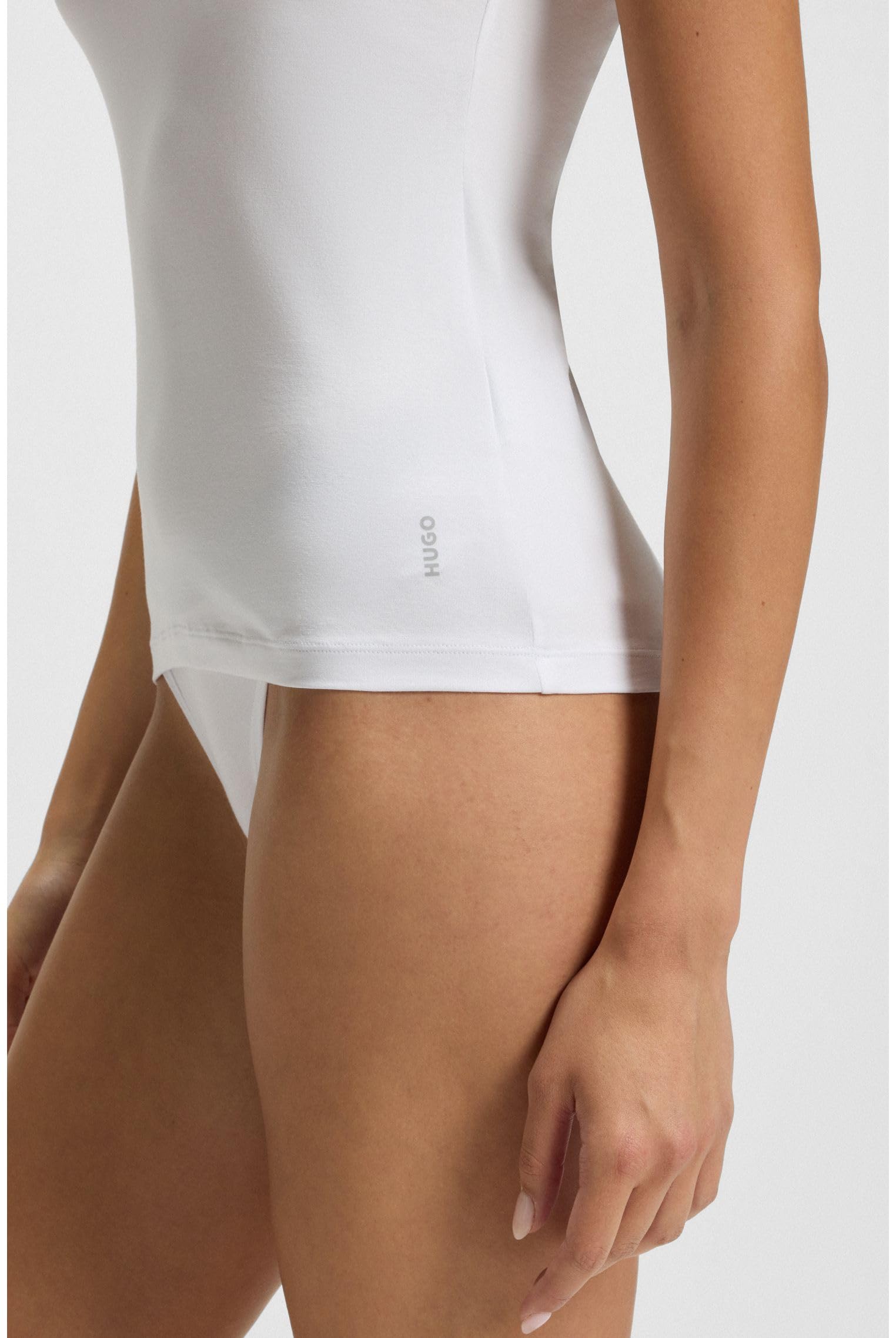 HUGO Damen Twin T-Shirt RN Zweierpack T-Shirts aus Baumwolle