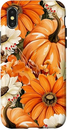 Miniatura 7 de Funda con temática de otoño para iPhone 11 Pro, diseño vintage de calabaza y calabaza para mujer