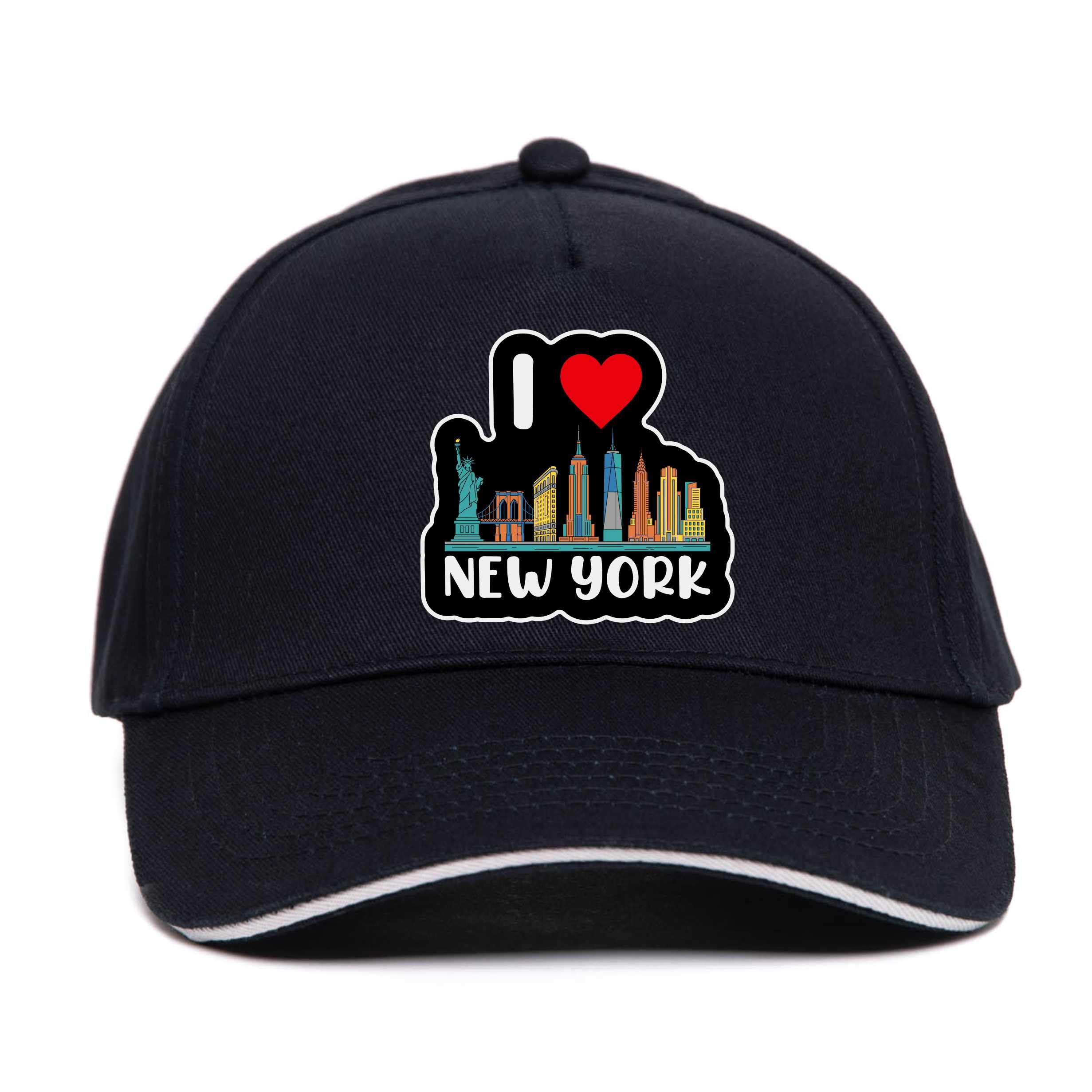 Print4U I Love New York Cap Novelty Baseball Hat Unisex NY Souvenir Gift Idea Black