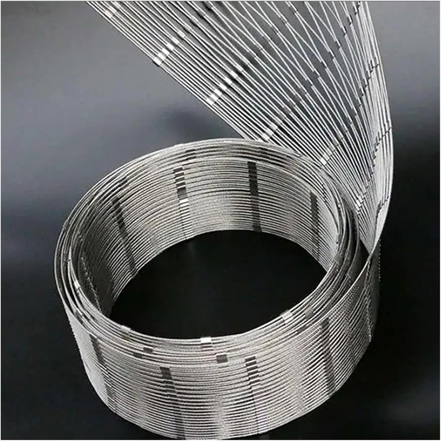 JvFbjLF Stainless Steel Rope Net, Anti-theft And Fall Protection Net, Flexible Impact Resistant Boundary Protection Net(3mm,15cm)