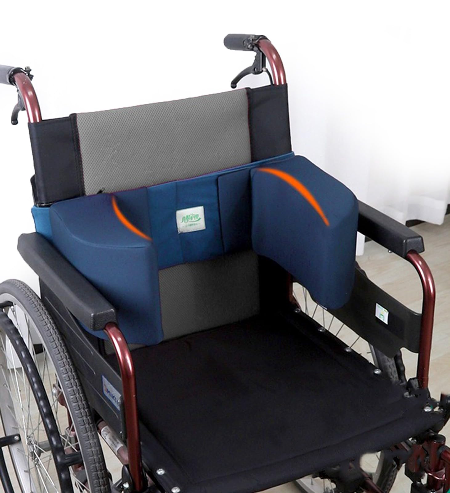 Soporte Lateral para Protectores Laterales de sillas de Ruedas, cojín de Soporte Lumbar para Cama y Silla de Ruedas, Almohadilla Antideslizante para reposabrazos de Silla para usuarios de sillas de