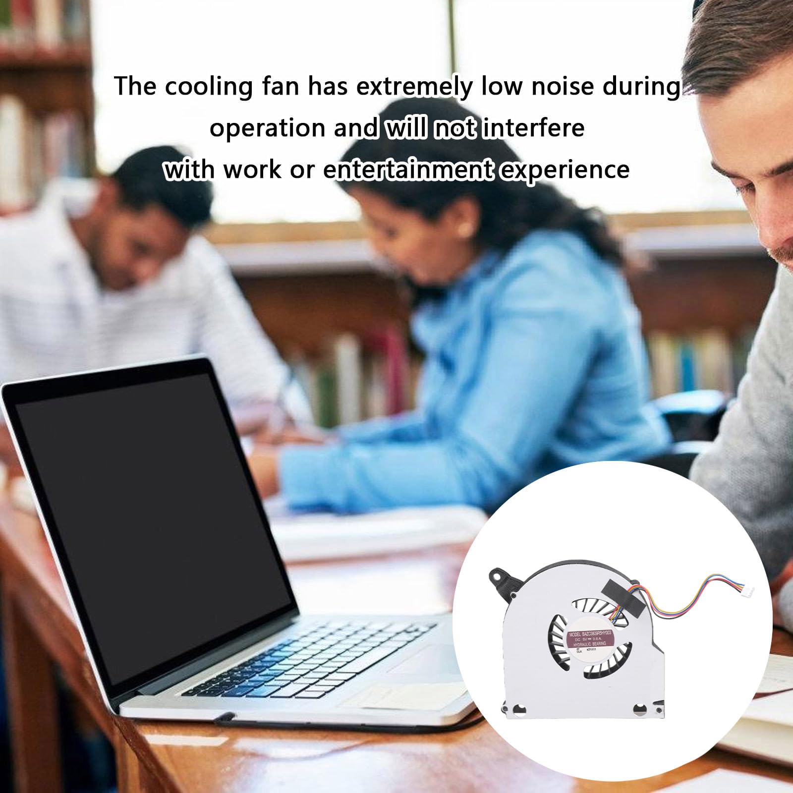Ventola raffreddamento CPU portatile DC5V 5W 4Pin 4 fili Ventola raffreddamento per NUC11PAHi5 NUC11PAHi7 Raffreddatori CPU portatile