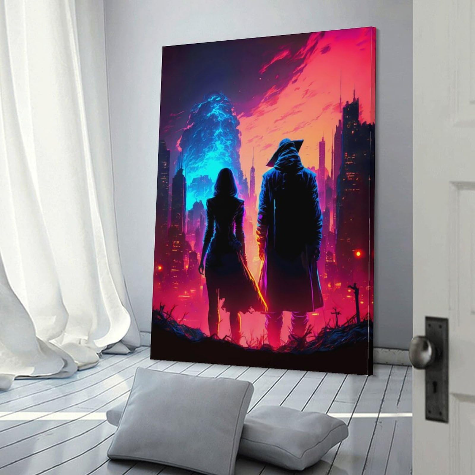 Poster con righello per coppie underground, poster decorativi su tela, decorazione da parete, decorazione della stanza, poster estetico moderno, decorazione per la casa, 60 x 90 cm