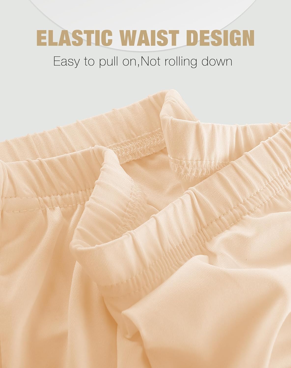 MANCYFIT Half Slips for Women Underskirt Dress Extender Lace Trim Knee Length Midi Skirt - Image 4