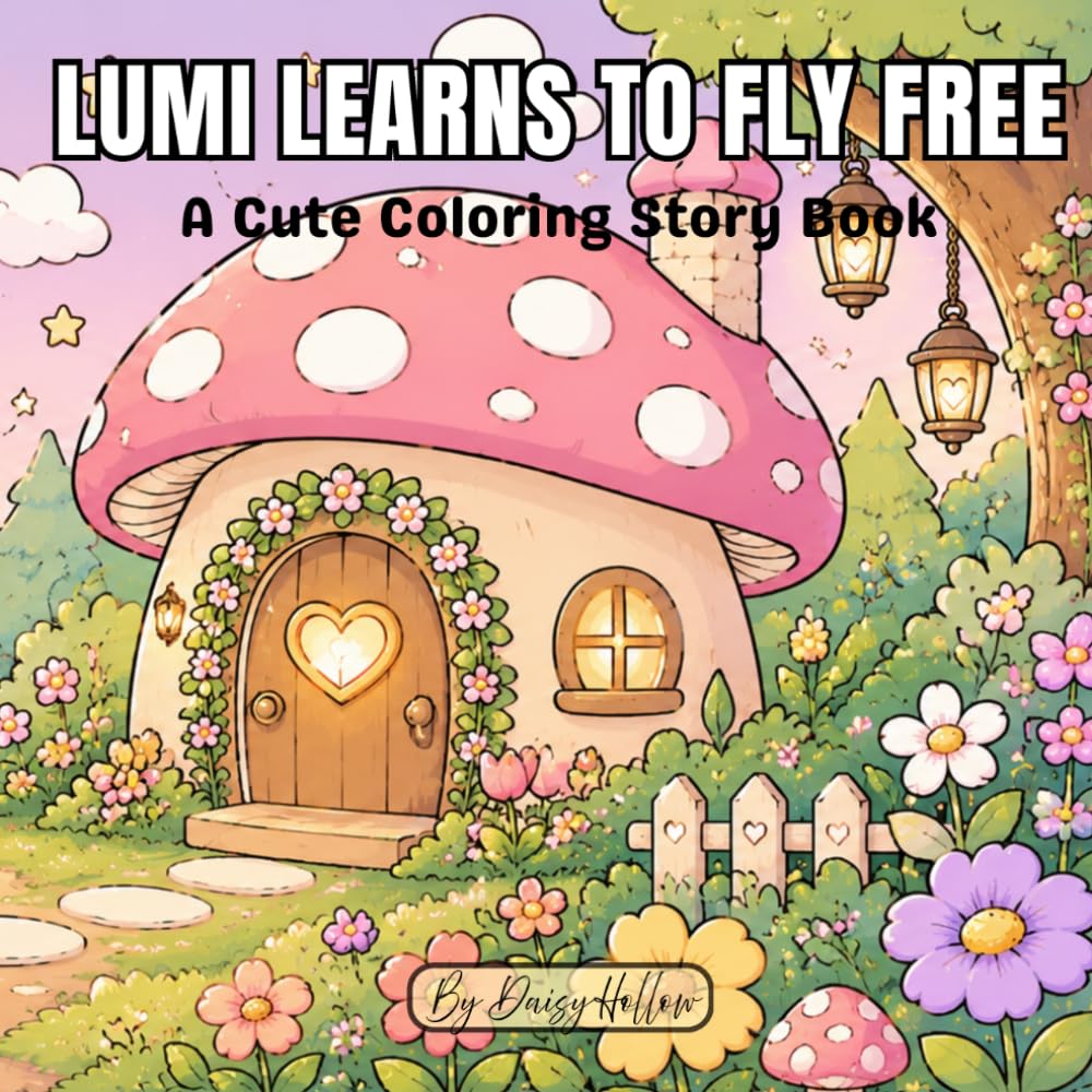 Lumi Learns To Fly Free: A Cute Coloring Story Book