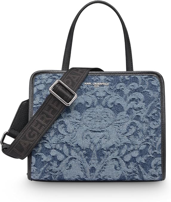 KARL LAGERFELD Paris Women's Satchel, Denim, One Size