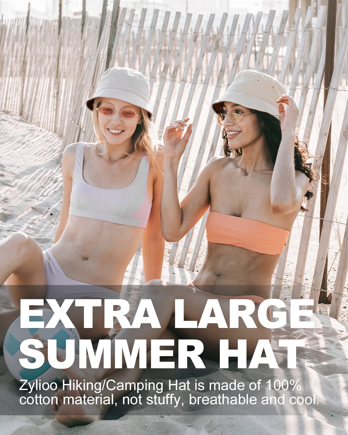 Feng Shui， Sombreros para el Sol L/XL/XX-Large,Sombreros de Pesca Reversibles Grandes,Sombrero de Pescador con protección UV de Doble Cara para Golf, Senderismo al Aire Libre