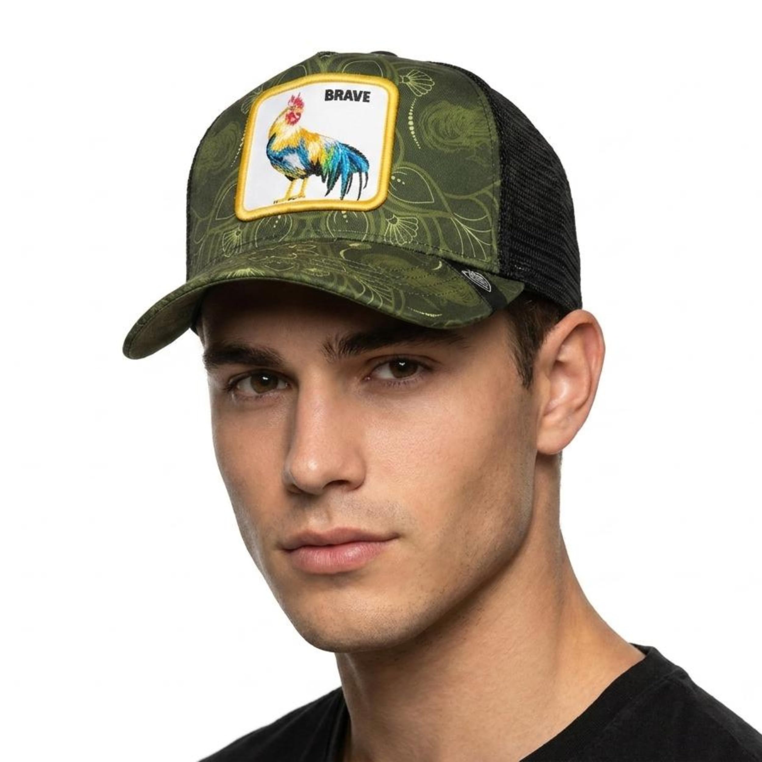 Baseball Cap for Men & Women | Unisex Trucker Stylish Embroidered Clownfish Animal Patch Mesh Cap with Ocean Print, Sun Protection Adjustable Snapback Hat-image-46
