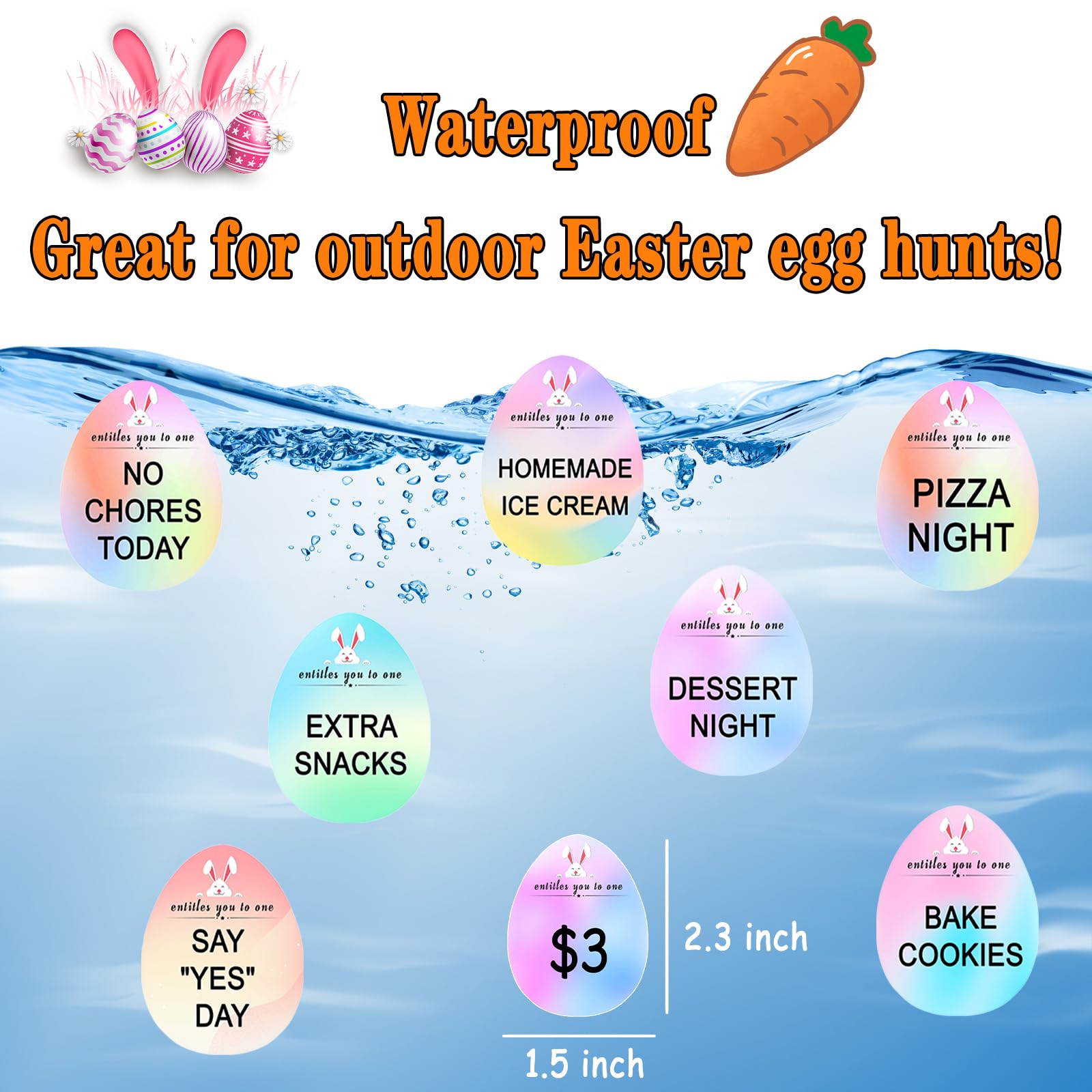 Easter Egg Fillers - 60pcs Easter Egg Tokens, Easter Eggs Filled Basket Stuffers Essentials Prefilled Party Favors Supplies, Family Games Hunt Prize Bulk Activity Gifts for Boys Girls Teens Exchanges