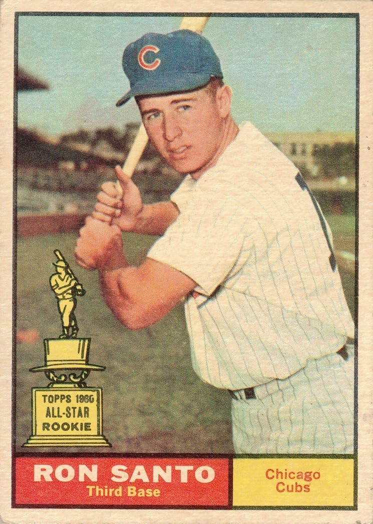 1961 Topps Baseball #35 Ron Santo Rookie Card