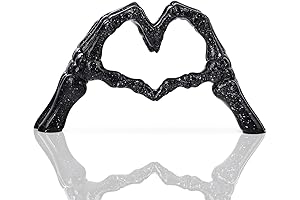 Black Skull Decor | Enchanting Symbol of Love and Transcendence