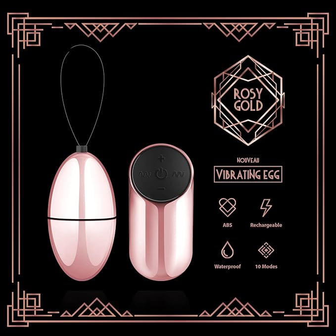 Rosy Gold Vibrating Egg con Control Remoto Inalámbrico ...