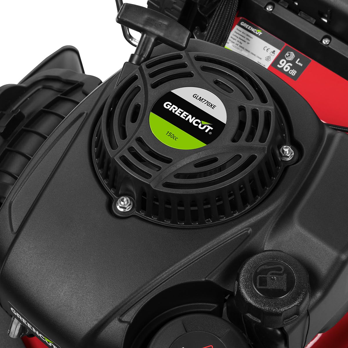 Cortacésped de Gasolina GLM770XE_A Autopropulsado Acero 150cc 4cv Arranque eléctrico, 7 Posiciones, Manillar Acolchado