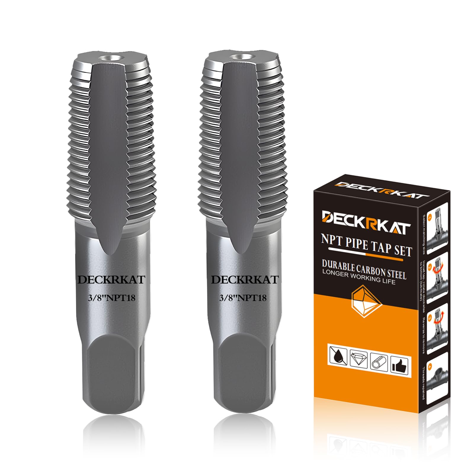 DECKRKAT 3/4" Pipe Tap - High Carbon Steel -8 DECKRKAT 3/4" Pipe Tap - High Carbon Steel -8