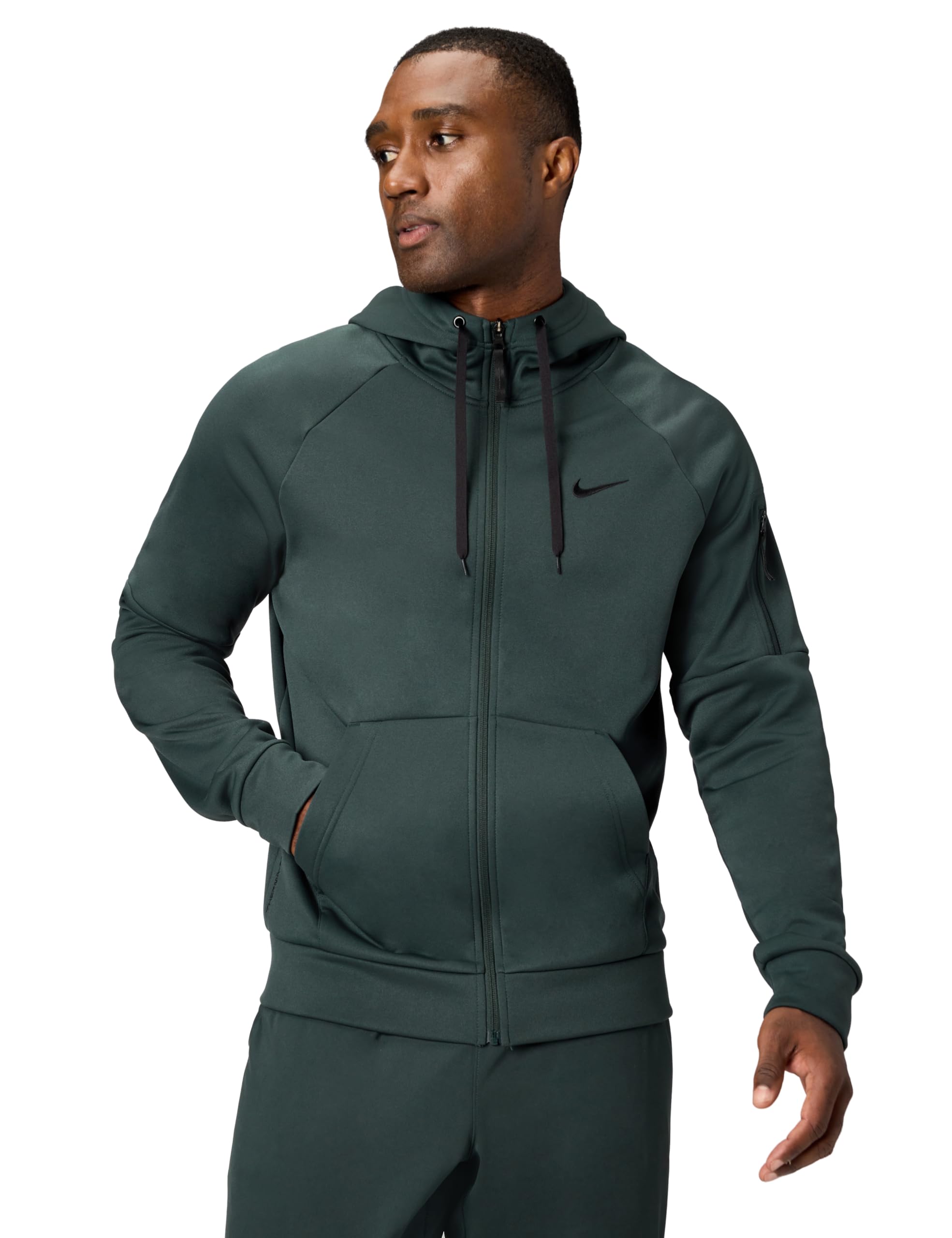 Nike Men's M Nk Tf Hd Fz Jacket, Seaweed/Seaweed/Black, S