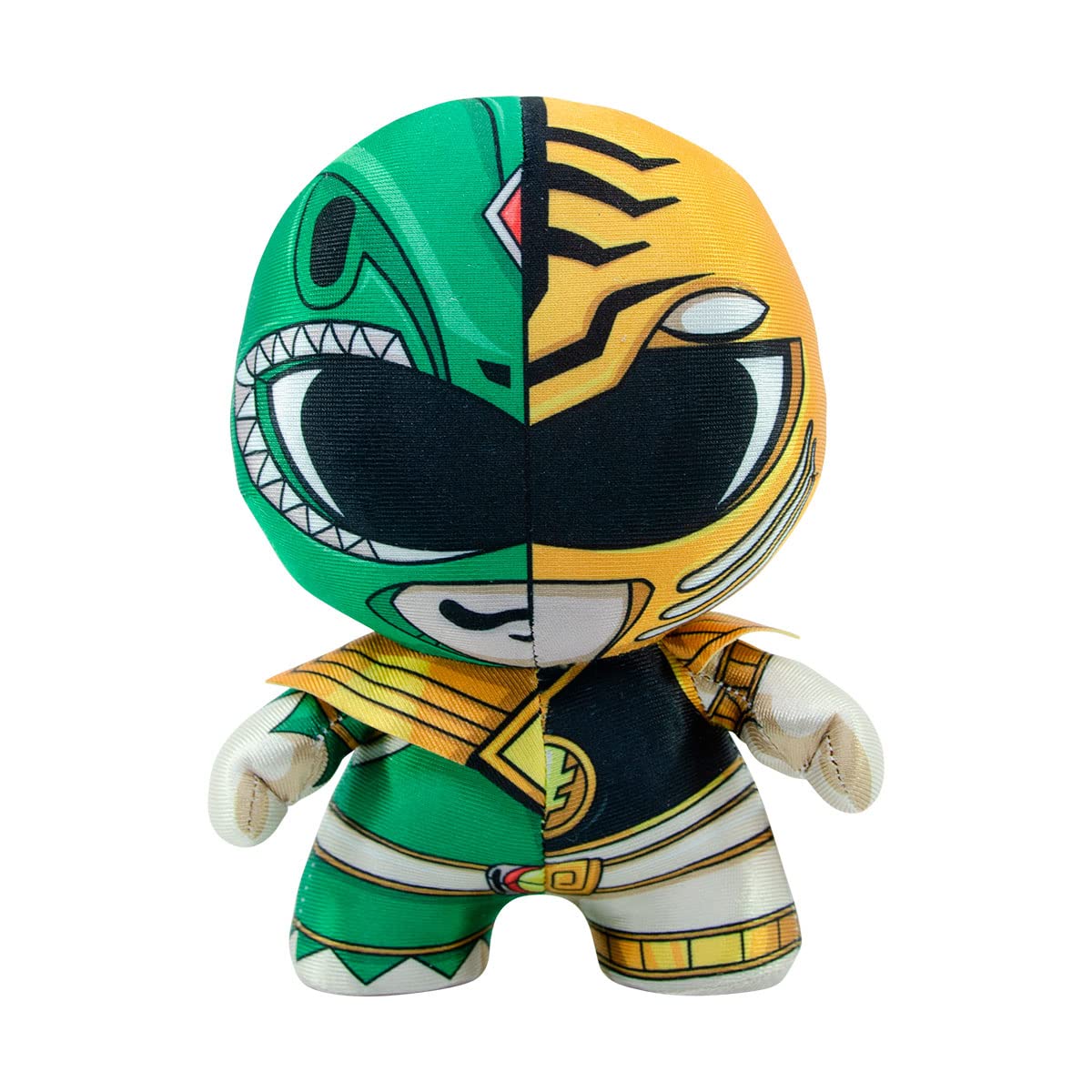 Bizak DZNR 64229311 Power Rangers Collectable Plush Toy, Green and White, 18 cm Height