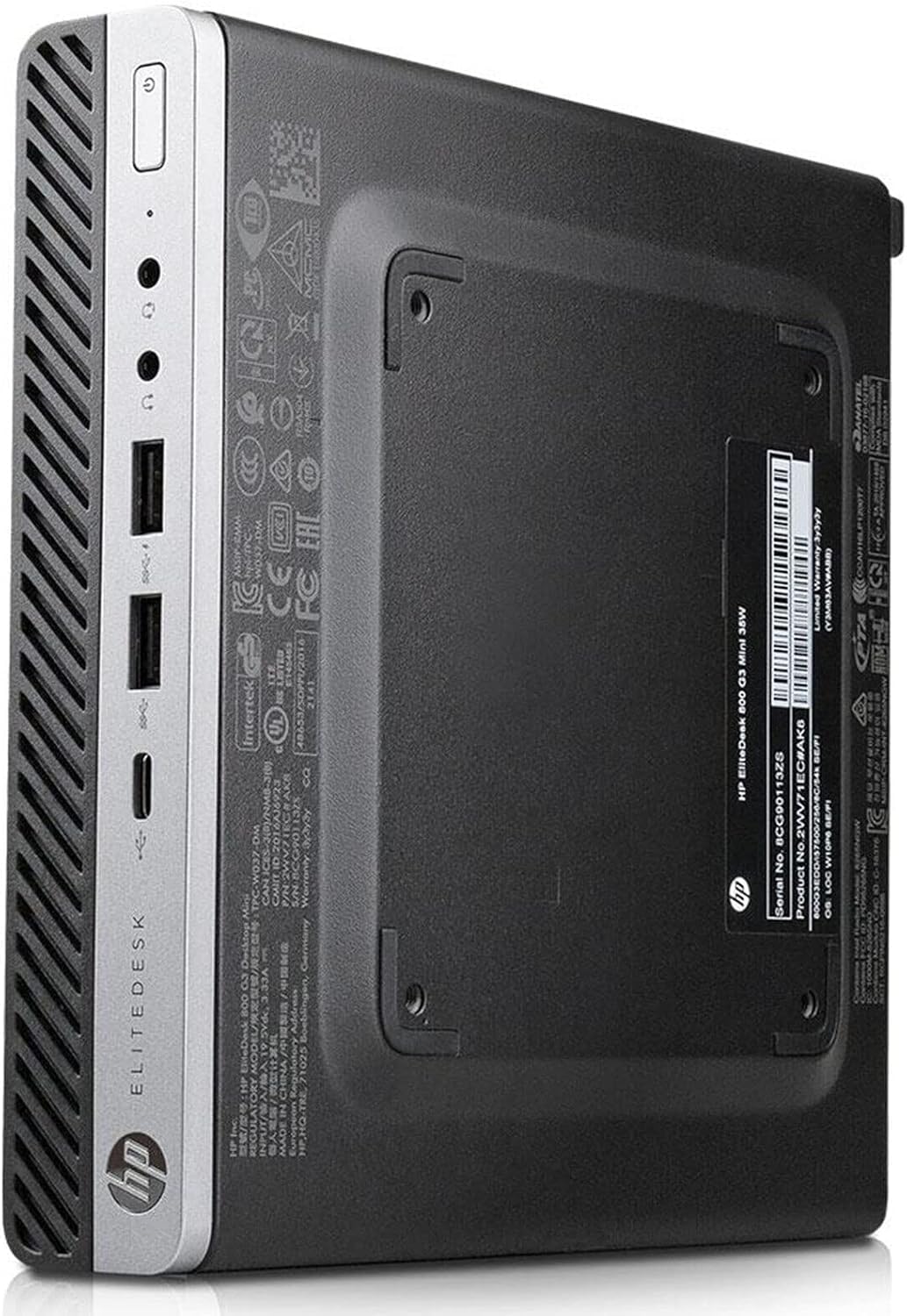 HP Ordenador Mini EliteDesk 800 G3 con procesador Intel i7-7700T