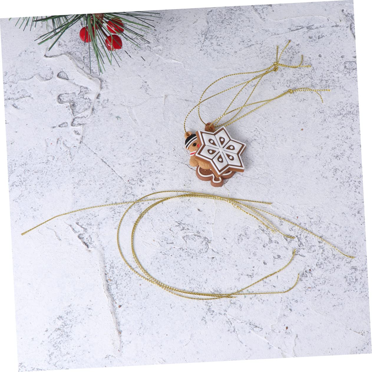IMIKEYA 3 Stück 28 1 Weihnachtsanhänger zum Aufhängen weihnachtsbaumanhänger Dekorationen Festliche Dekoration Weihnachten Weihnachtsbaumschmuck Ornament Lebkuchenmann hängendes