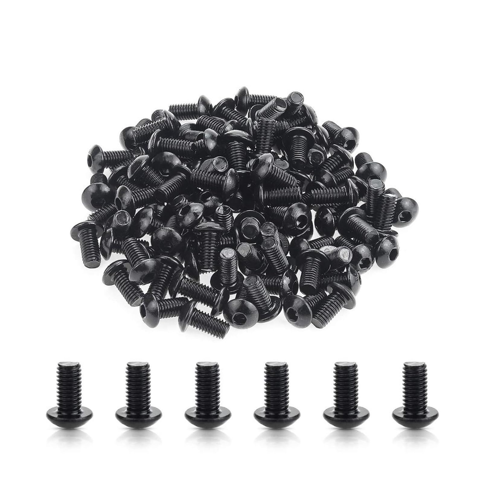 Pernos de cabeza hexagonal M5 de 10 mm, pack de 120 unidades de acero grado 10.9 para talleres