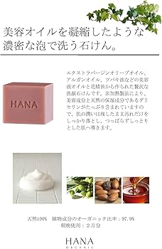 Amazon | HANA ORGANIC ピュアリキューブ 泡で洗う洗顔石鹸(美容液 Amazon | HANA ORGANIC ピュアリキューブ 泡で洗う洗顔石鹸(美容液