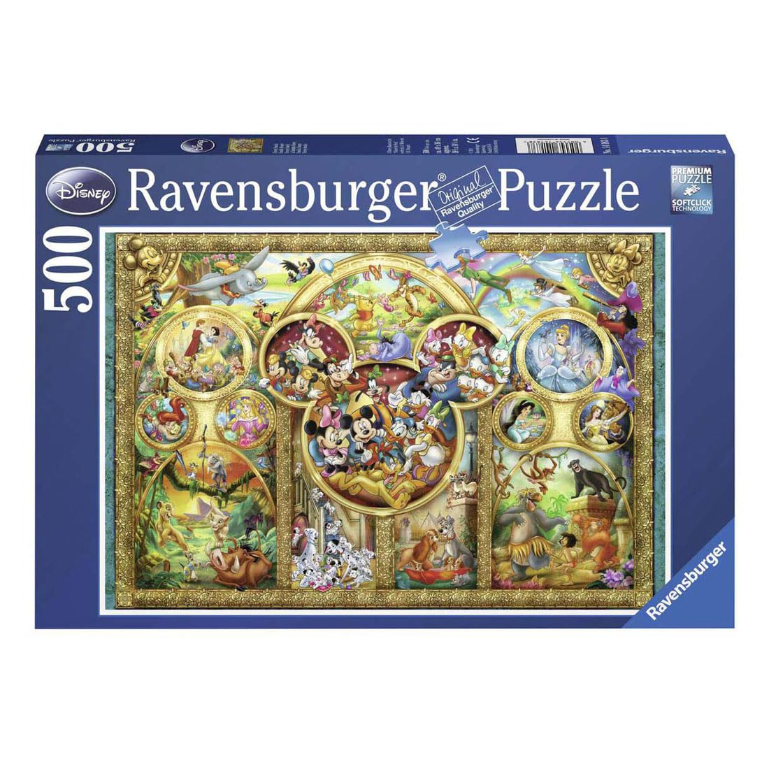 Ravensburger 500 Parça Disney Ailesi Puzzle