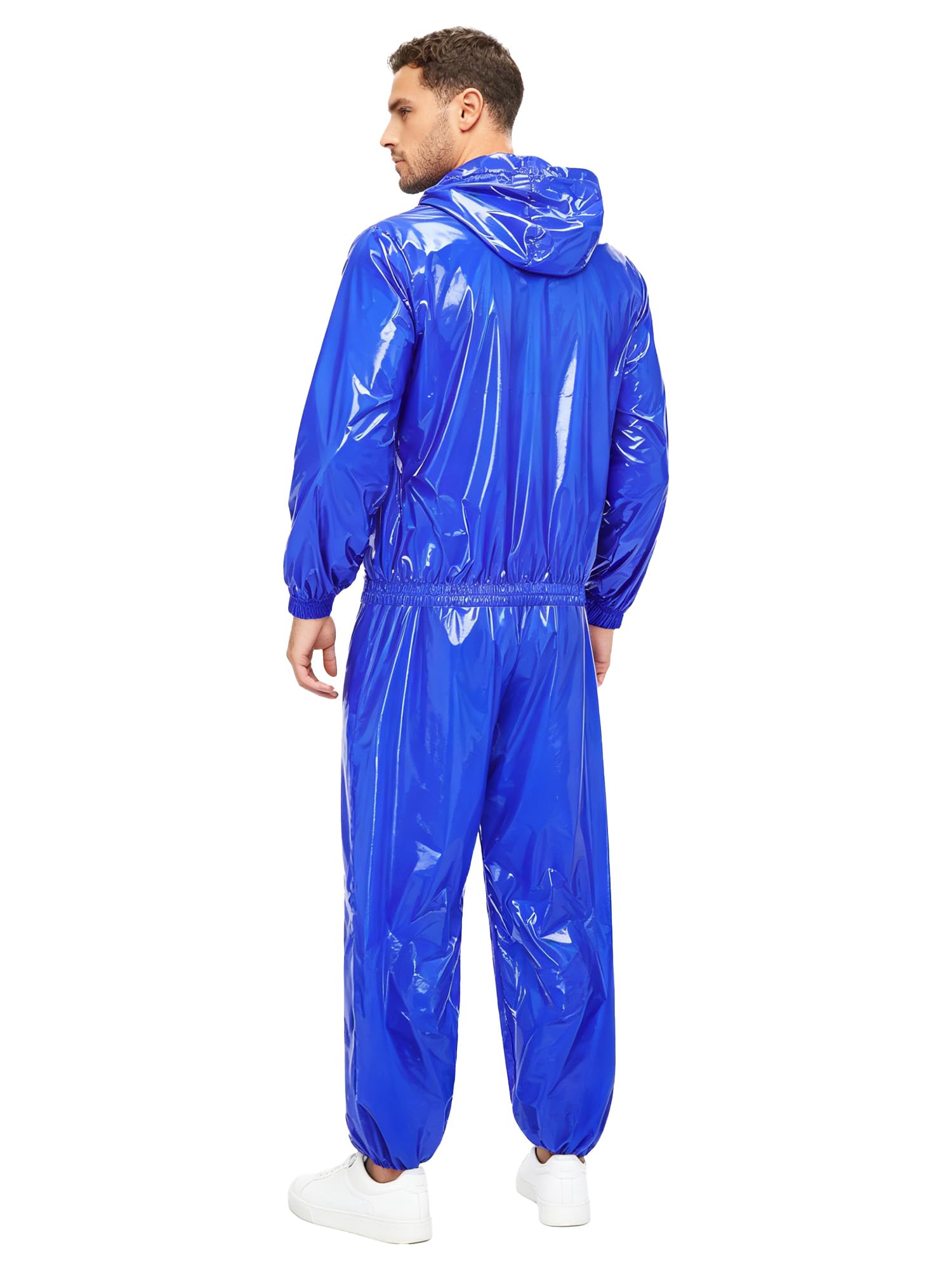 Uomo Set Abbigliamento Sportivo Casual Sweat Suit Felpa Con Cappuccio E Pantaloni Con Cordino Pantaloni Stretti Top Sport Caccia
