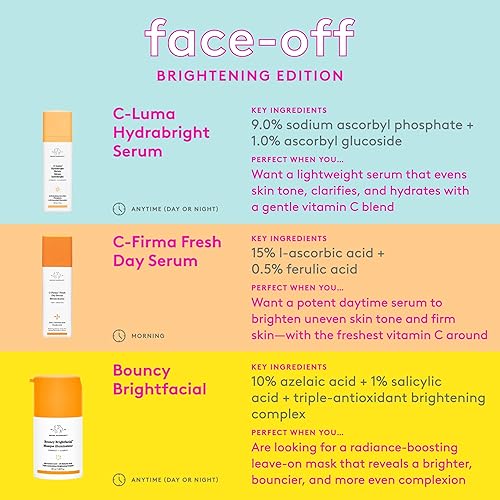 Miniatura 7 de Drunk Elephant Bouncy Brightfacial - 1.7 fl oz/1.69 fl oz - Mascarilla iluminadora - Cuidado de la piel clínico limpio - Libre de crueldad animal -