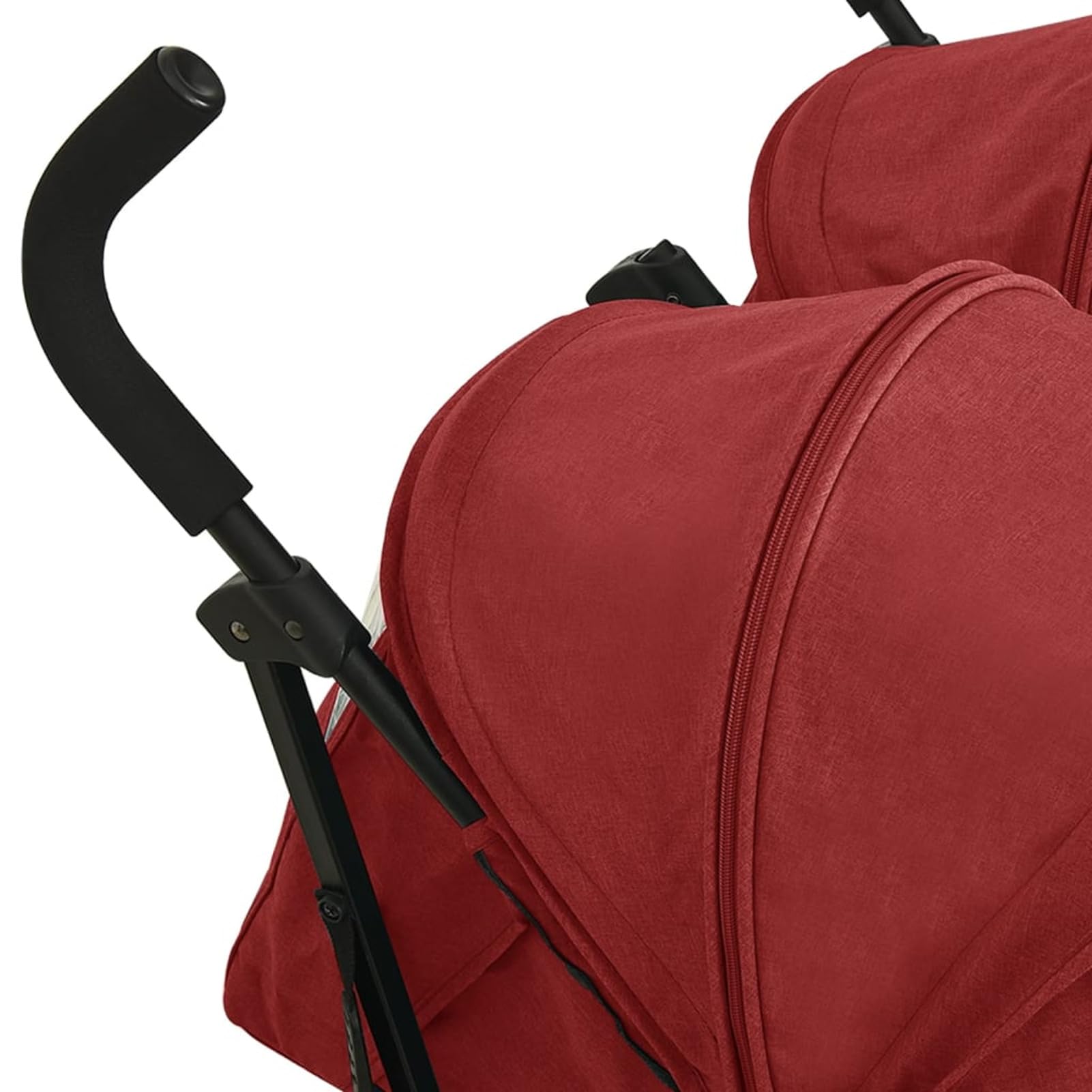 Passeggino Gemellare in Acciaio Rosso,Bebè e Bimbi,Trasporto Bebè,Passeggini-10239