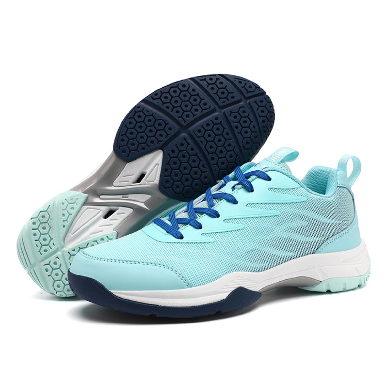 JiuQing Męskie buty do badmintona obuwie na halę dla dzieci i młodzieży | Lekkie przewiewne, Antypoślizgowe, Do treningu sportów rakietowych, Do siatkówki, pickleballa i squasha