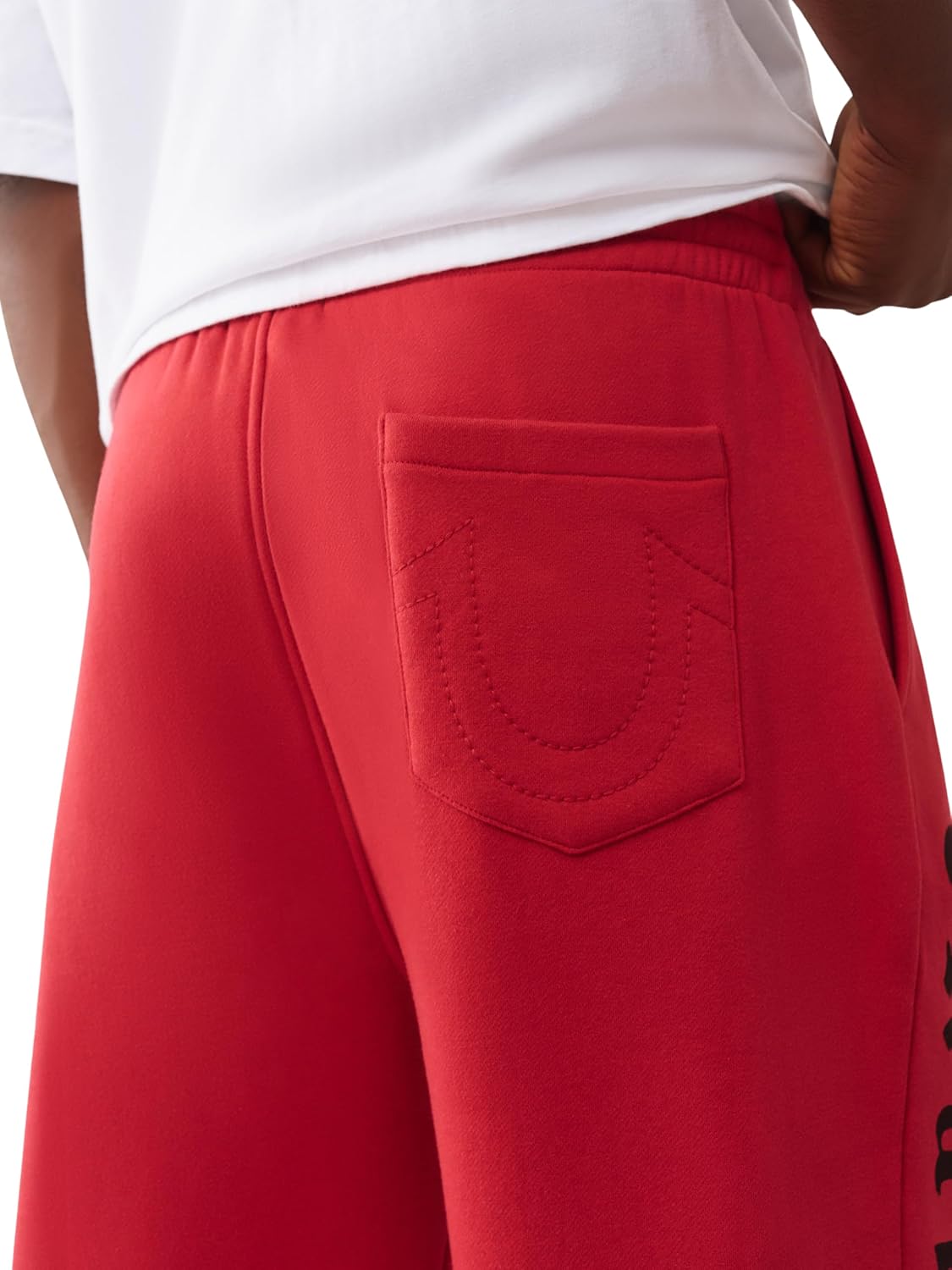 True Religion Men's TR Flag Baggy Sweatpants