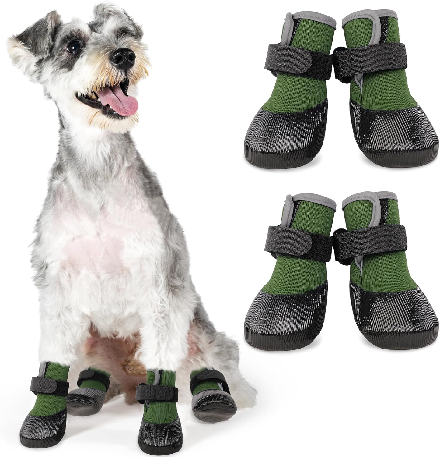 SUNFURA Anti Slip Dog Socks Boots, Waterproof Dog Shoes